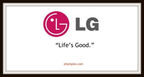 slogan firmy lg