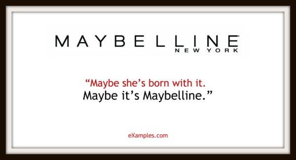 slogan firmy maybelline