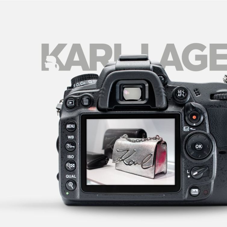 Karl Lagerfeld stores photo shoot